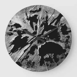 Redondo Grande Reloj de ronda de registro de rotación