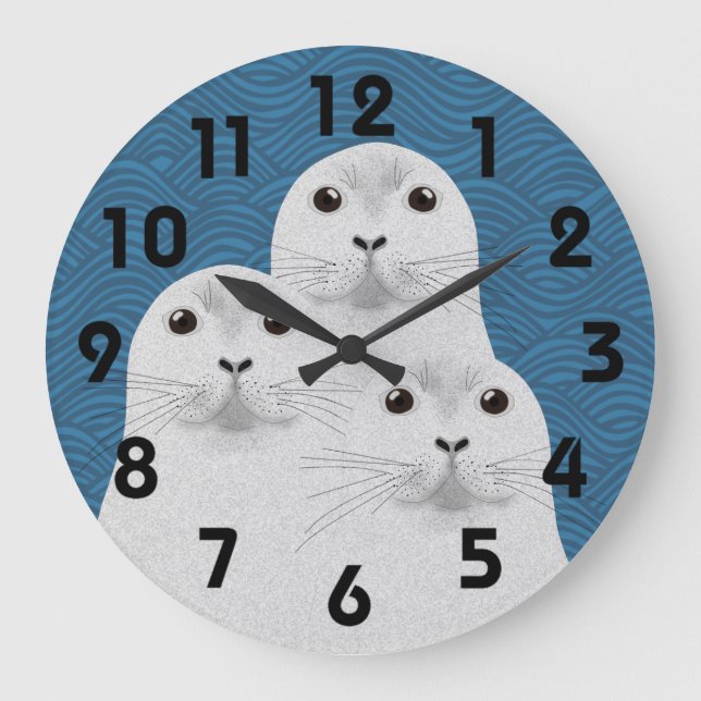 Redondo Grande Reloj de sellos (Anverso)