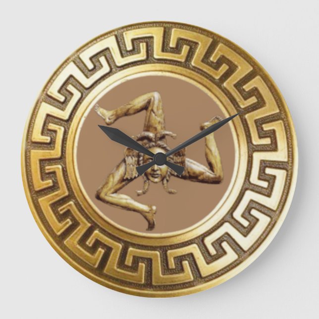 Redondo Grande Reloj de Sicilia Trinacria (Anverso)
