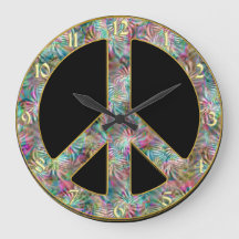 Reloj de signos de paz vintage