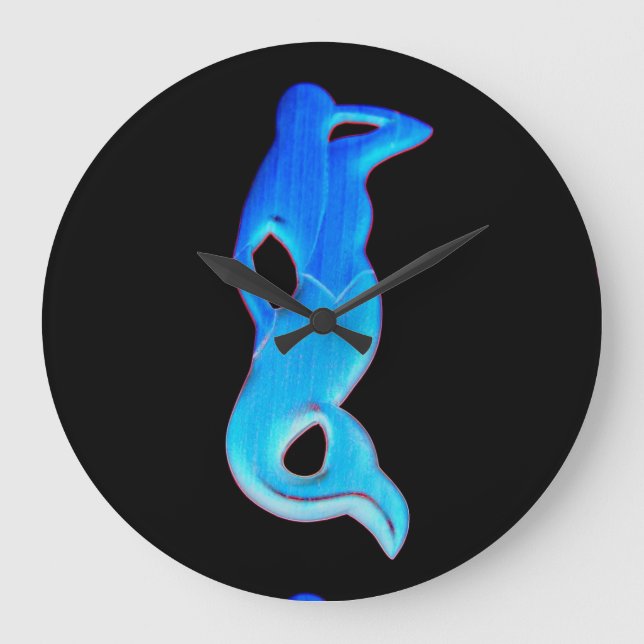 Redondo Grande reloj de sirena azul (Anverso)