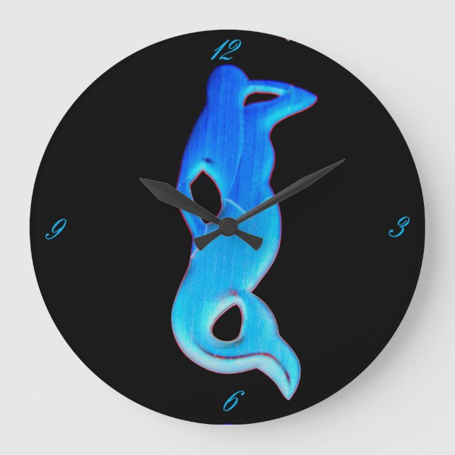 Redondo Grande reloj de sirena de observación azul (Anverso)