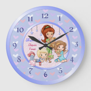 Redondo Grande Reloj de soplo de los amigos de Sleepover - Person