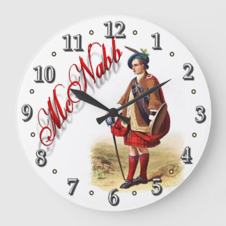 Redondo Grande Reloj de sueño escocés Clan McNabb