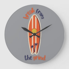 Redondo Grande Reloj de tabla de surf