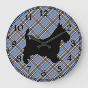 Redondo Grande Reloj de Terrier Escocés