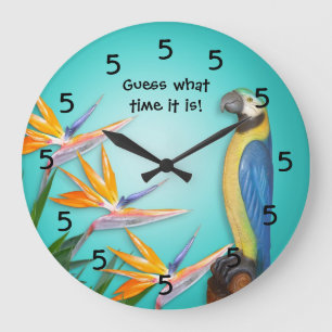 Redondo Grande Reloj de tiempo del cóctel