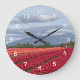 Redondo Grande Reloj de tulipanes de Skagit Valley Washington Sta