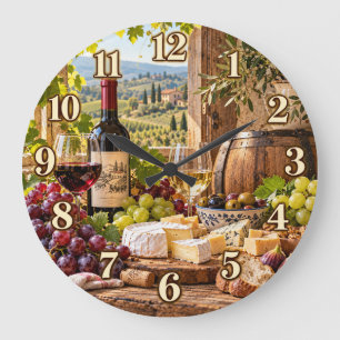 Redondo Grande Reloj de viñedo toscano en el país del vino