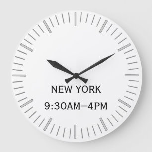 Redondo Grande Reloj de zona horaria