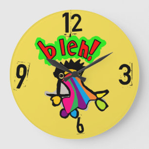 Redondo Grande reloj débil vomita arco iris