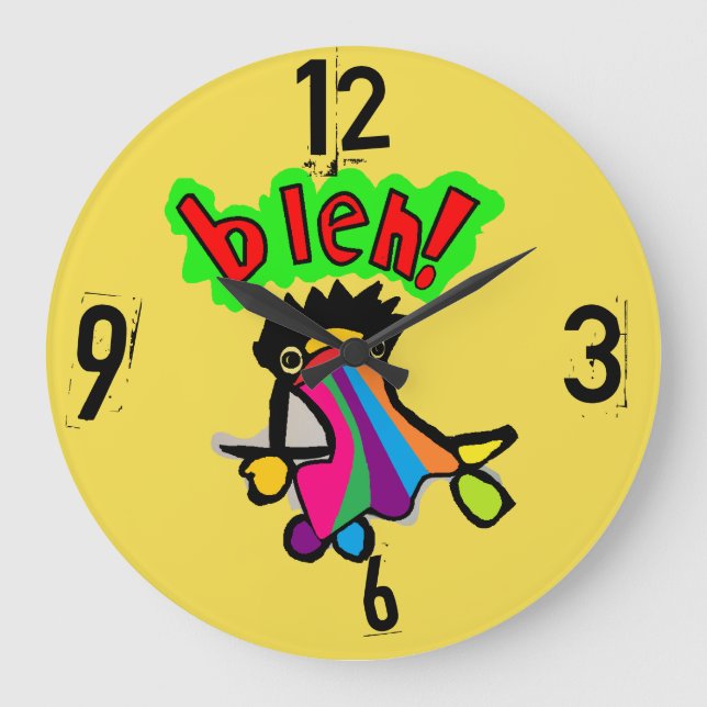 Redondo Grande reloj débil vomita arco iris (Anverso)