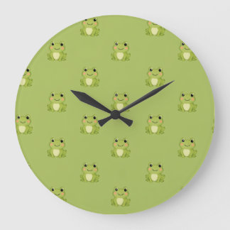Redondo Grande Reloj decorativo de rana