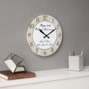 Redondo Grande Reloj del 30° Aniversario del Boda