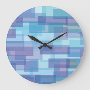 Redondo Grande Reloj del azul de la casa de la cadera