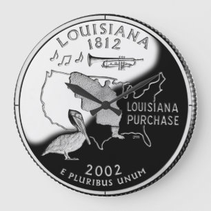 Redondo Grande Reloj del barrio del estado de Faux Louisiana