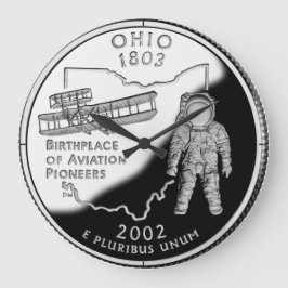 Redondo Grande Reloj del barrio del estado de Faux Ohio