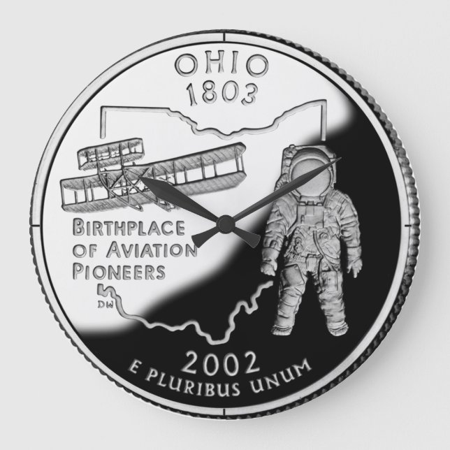 Redondo Grande Reloj del barrio del estado de Faux Ohio (Anverso)