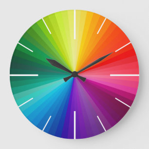 Redondo Grande Reloj del color