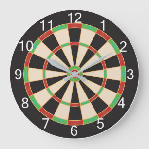 Redondo Grande Reloj del Dartboard
