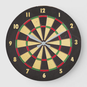 Redondo Grande Reloj del Dartboard