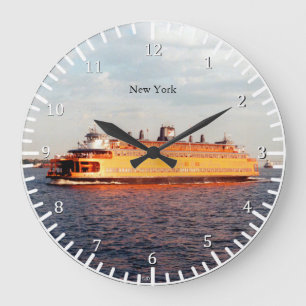 Redondo Grande Reloj del ferry de Staten Island