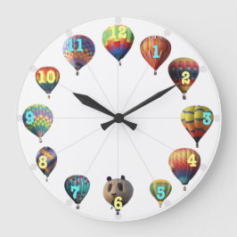 Redondo Grande Reloj del globo del aire caliente