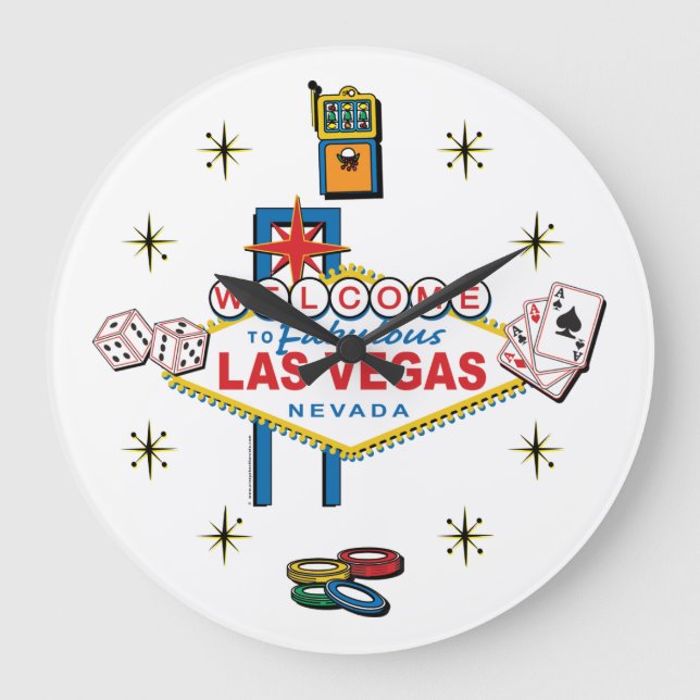 Redondo Grande Reloj del icono de Las Vegas (Anverso)