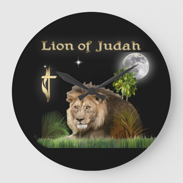 Redondo Grande reloj del león de Judá (Anverso)