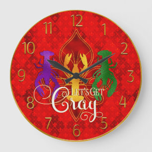 Redondo Grande Reloj del Mardi Gras, el Mardi Gras vamos a ponern