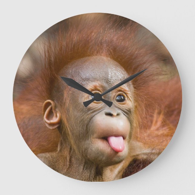 Redondo Grande Reloj del mono (Anverso)