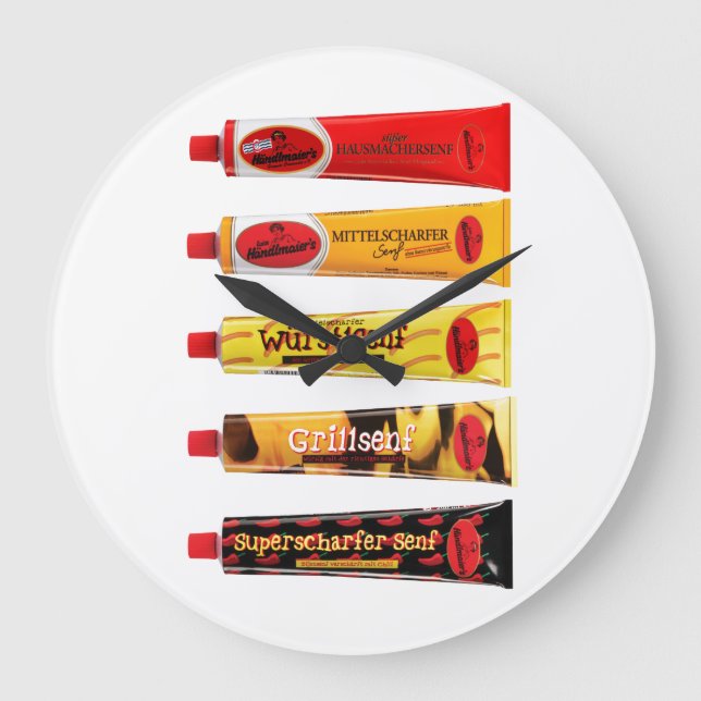 Redondo Grande Reloj del muro de las especias de la vida (Anverso)