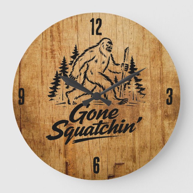 Redondo Grande Reloj del País de Bigfoot (Anverso)