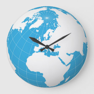 Redondo Grande reloj del planeta de la tierra 3D