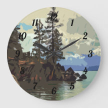 Reloj del puerto de Lake Tahoe Sand