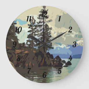 Redondo Grande Reloj del puerto de Lake Tahoe Sand