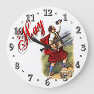 Redondo Grande Reloj del sueño escocés de Clan Hay