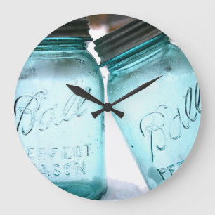 Redondo Grande Reloj del tarro de la bola