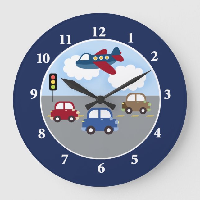 Redondo Grande Reloj del transporte (Anverso)