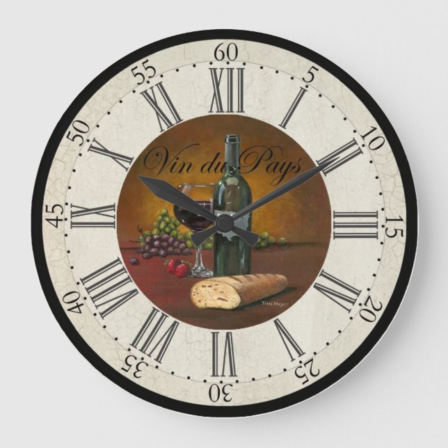 Redondo Grande Reloj del vino de los E.E.U.U. (Anverso)