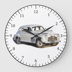 Redondo Grande Reloj deluxe blanco de 1940 de 2500