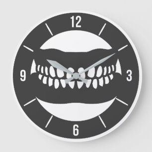 Redondo Grande Reloj Dentista Funny