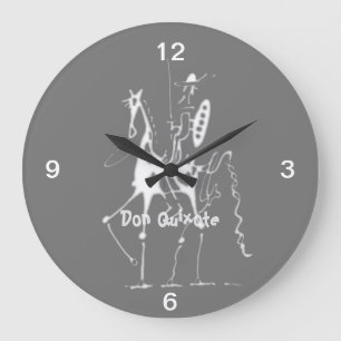 Redondo Grande Reloj Don Quijote