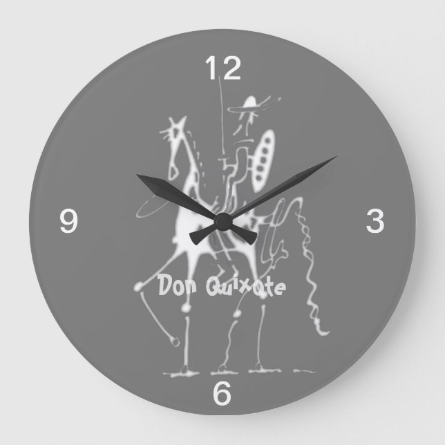 Redondo Grande Reloj Don Quijote (Anverso)