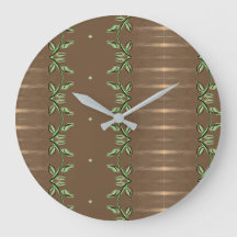 Reloj Elegante Con Verde Y Browns
