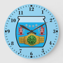 Reloj en pecera