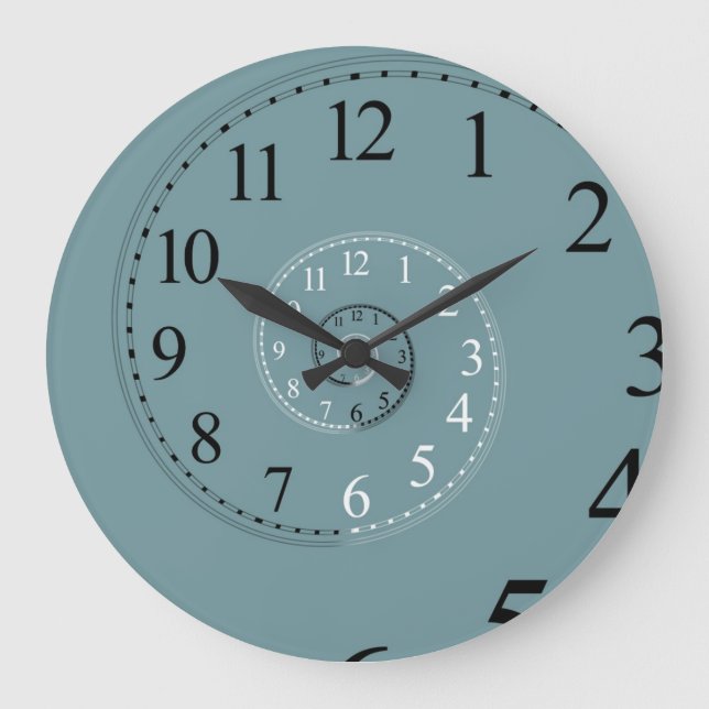 Redondo Grande Reloj espiral. Día y noche (Anverso)