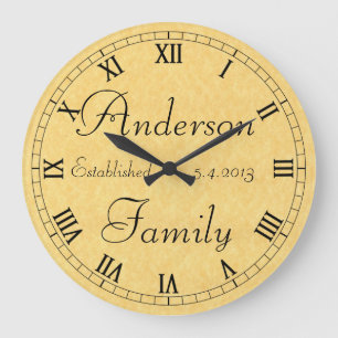 Redondo Grande Reloj establecido familia