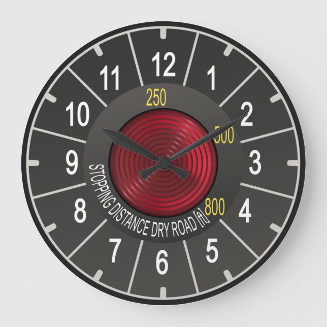 Redondo Grande Reloj estilo DS (Anverso)