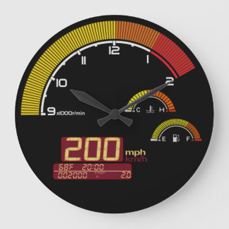Redondo Grande Reloj estilo S2000